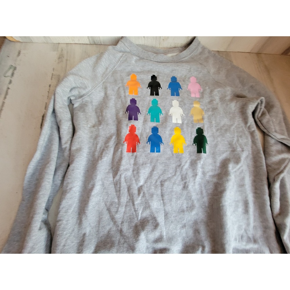 Lego Youth XL multicolor gray men sweater crewneck clothes - Picture 4 of 9